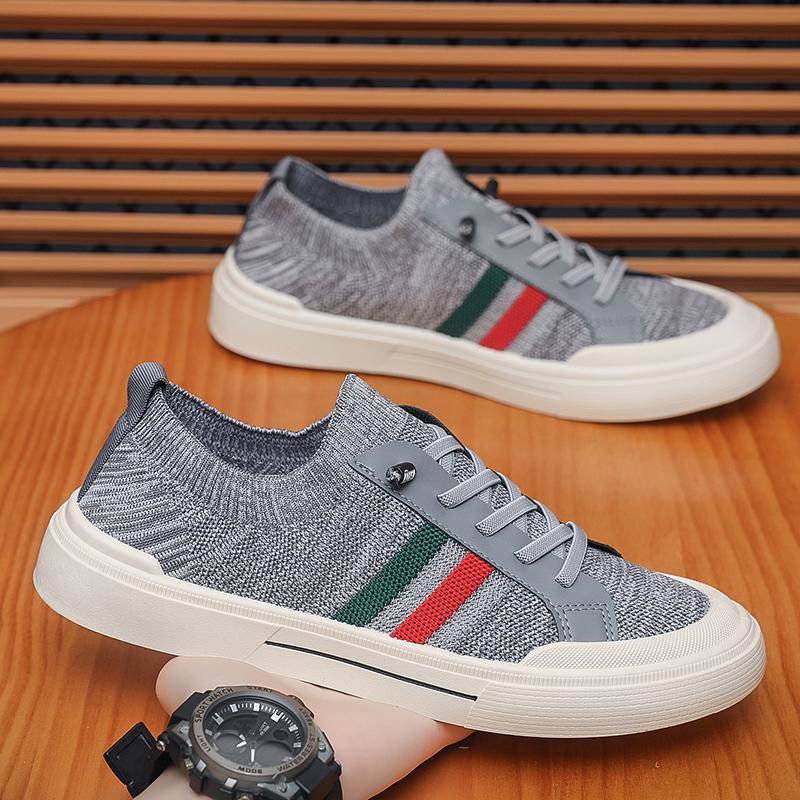 Fashion Men's Board Shoes Summer Breathable Mesh Soft Sole Outdoor Leisure Sneakers Platform Tennis Trendy Sports Walking Shoes 39-44