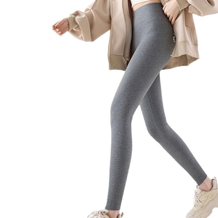 Женские флисовые утягивающие колготки - Вертикальная полоска, Микро-давление, Универсальный японский стиль, Леггинсы на осень/зиму