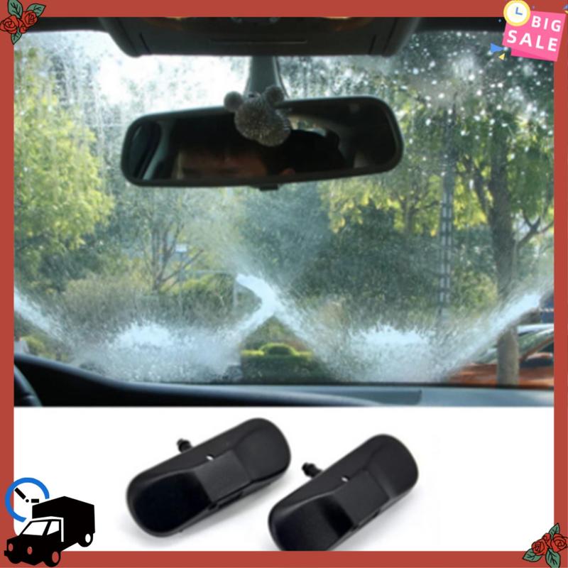 A77E-2PCS Windscreen Washer Jet Water Spray Nozzle With Heating For Passat B6 Jetta Golf Caddy 2KD955986 5M0955986C