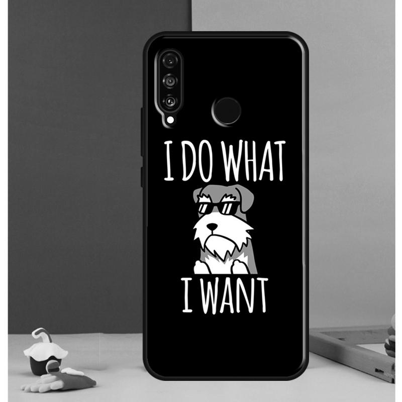 Cartoon Schnauzer Dog For Huawei Nova Y90 Y70 Y60 Y72 Y61 Y91 12s 12i 11i 7i 8i 9 10 SE P60 Pro P30 P40 Lite Case