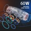 Bluetooth-динамики, 60 Вт портативный динамик громкий, водонепроницаемый наружный Bluetooth-динамик IPX6, 40 часов воспроизведения, глубокий бас, стерео, эквалайзер, динамики Bluetooth беспроводные