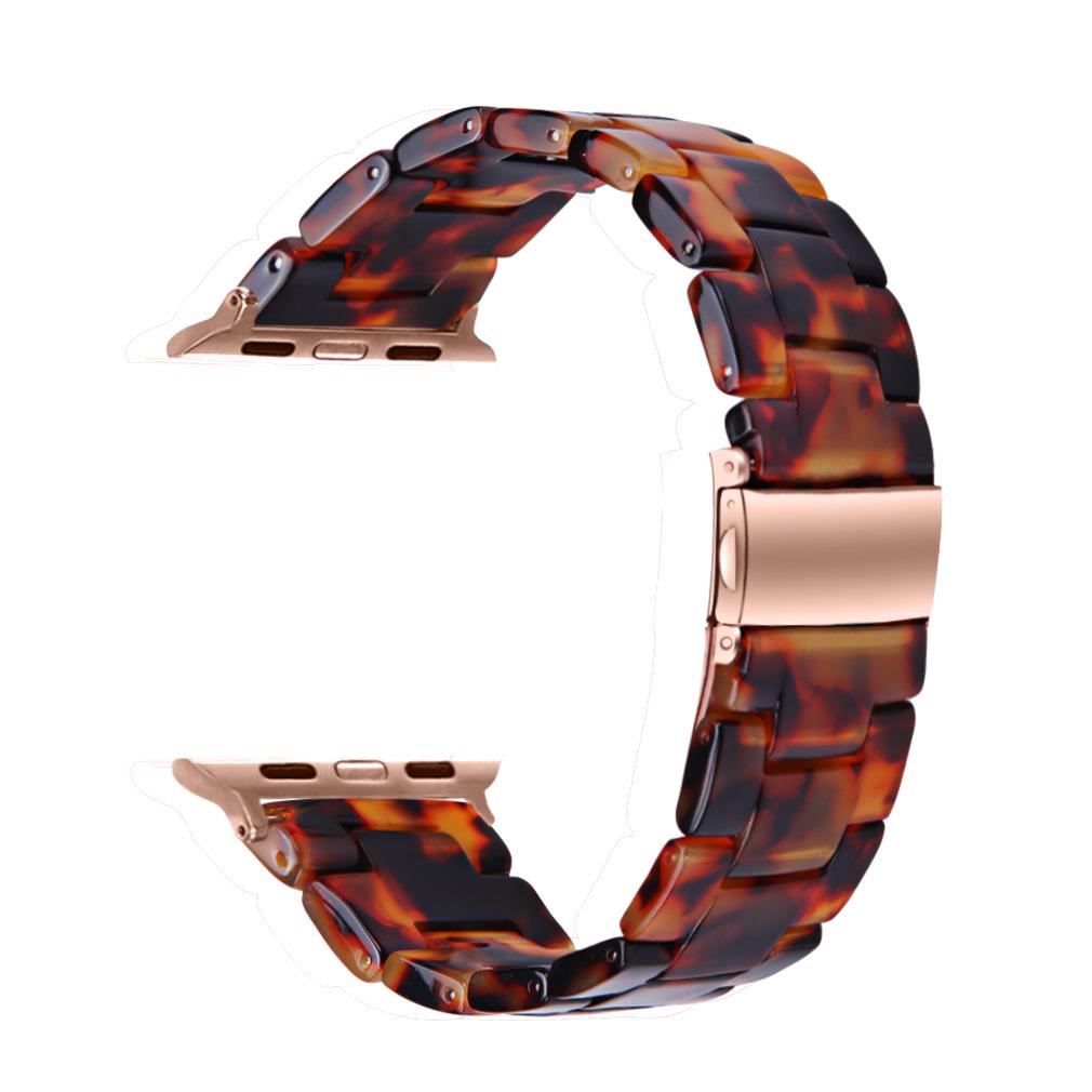 "Compatible Resin & Rubber Strap for Apple Watch 42mm/46mm"