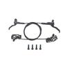MEROCA 4-Piston MTB Hydraulic Brake Set With Silicone Protective Cover Front And Rear Brake 800mm/1400mm Bike Disc Brake For MTB