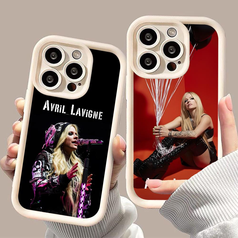 Avril Lavigne Thicken TPU Mobile Phone Case for iPhone 17 16 15 14 13 12 11 Air Pro Max Plus Colorful Cover