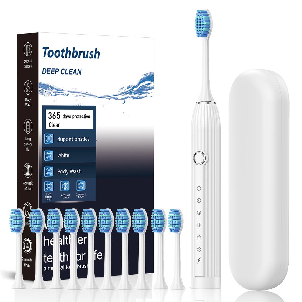Smart Electric Toothbrush Adult Rechargeable Fully Automatic Soft Brush Family Combination Double Set Cleaning Toothbrush
