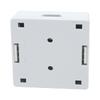 Совместимый с CAT6 CAT5E Для Настенного Монтажа Сетевой Коробки для RJ45 UTP Проводки T568B Позолоченные Контакты ABS 5.94x6.16x2.62см Белый