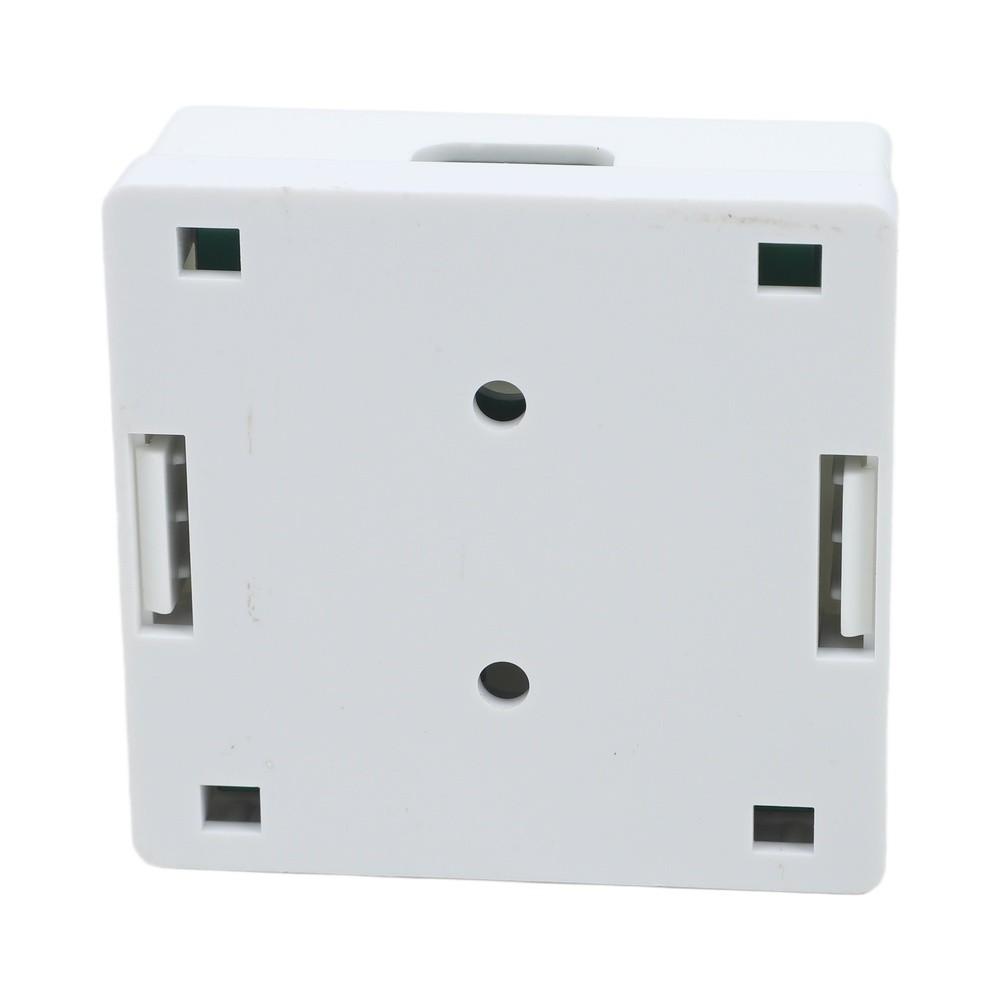 Совместимый с CAT6 CAT5E Для Настенного Монтажа Сетевой Коробки для RJ45 UTP Проводки T568B Позолоченные Контакты ABS 5.94x6.16x2.62см Белый