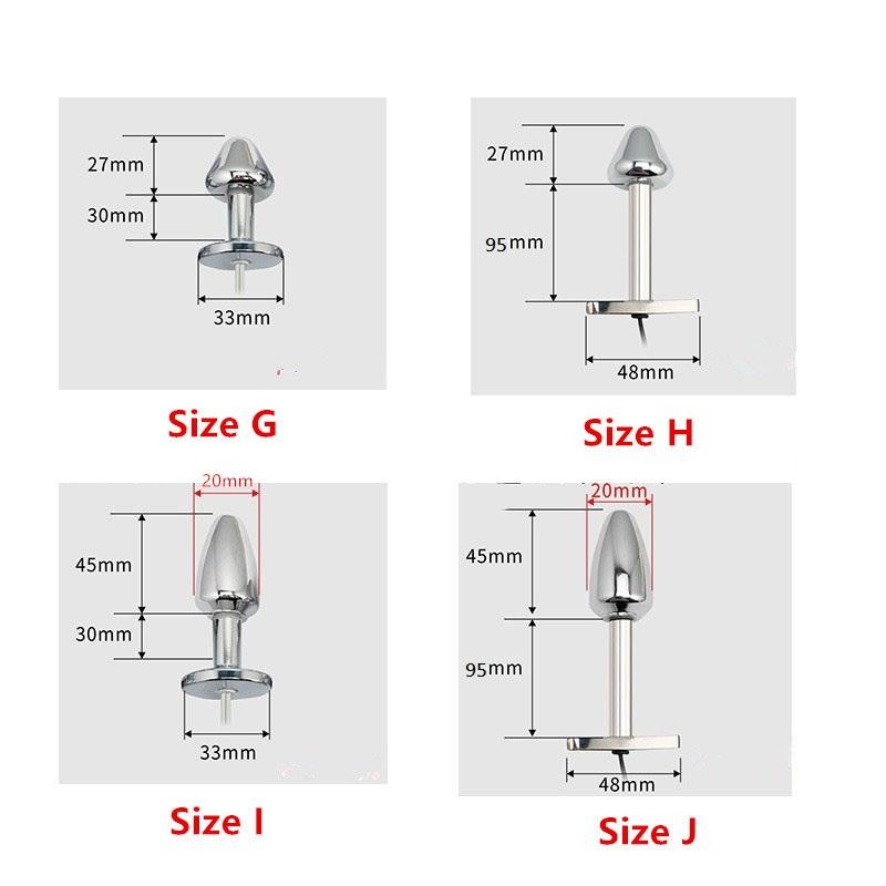 Новый биполярный электрошок, вагинальная плотная огромная анальная пробка, металлические анальные шарики, электрическая стимуляция простаты, точка G, медицинская секс-игрушка