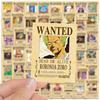 10/30/50 шт. ONE PIECE Постеры "Разыскивается" Аниме Наклейки Водонепроницаемые DIY Для Телефона Ноутбука Велосипеда Крутые Мультяшные Наклейки Игрушки Подарки