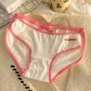 Нижнее белье для девочек из чистого хлопка, дышащие, удобные, сексуальные трусы, хлопковые трусики с промежностью и средней талией, треугольные трусики Pure Desire