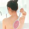 Double-Sided Silicone Back Scrubber Long Handle Body Bath Brushes Mud Back Scrubber Shower Massage Exfoliation Brush Body Wash