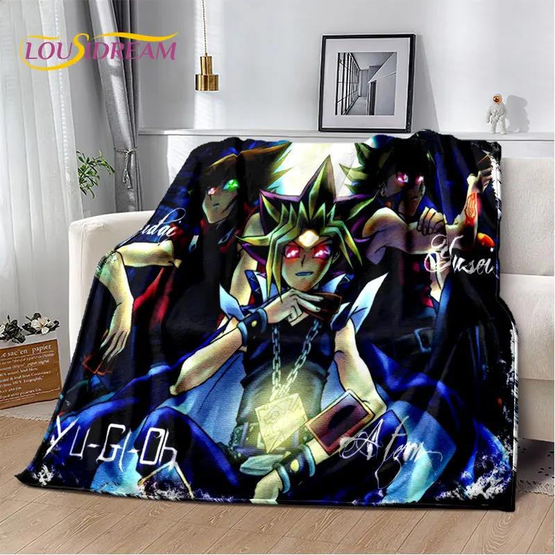 YuGiOh Monster Card Anime Plush Flannel Throw Blanket for Bedroom Living Room Bed Sofa Picnic Soft Cozy D Design