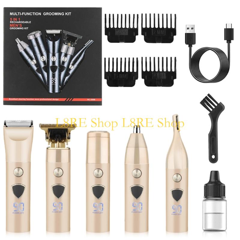 L8RE Многофункциональный электрический триммер для стрижки волос, бороды, бритва для мужчин, бритва для усов, волос, лица, носа