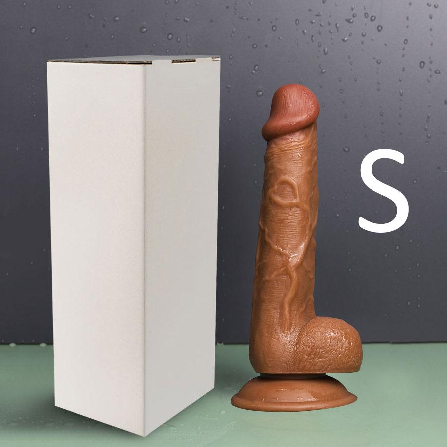 Реалистичный огромный фаллоимитатор для женщин на присоске, мягкая кожа на ощупь, пенис, сексуальная игрушка, женский мастурбатор, вагинальные анальные игрушки для взрослых 18+