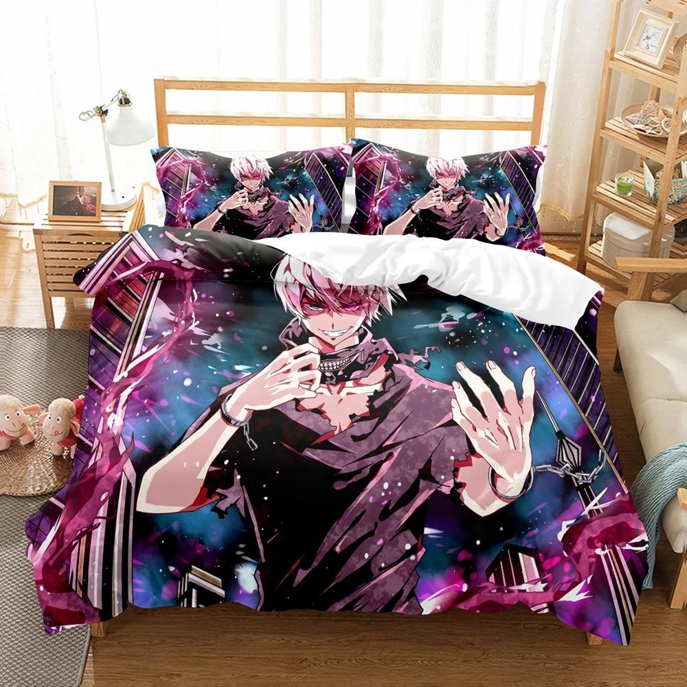 3D-принт аниме Tokyo Ghoul комплекты постельного белья пододеяльник с наволочкой Twin Full Queen King постельное белье постельное белье домашний текстиль
