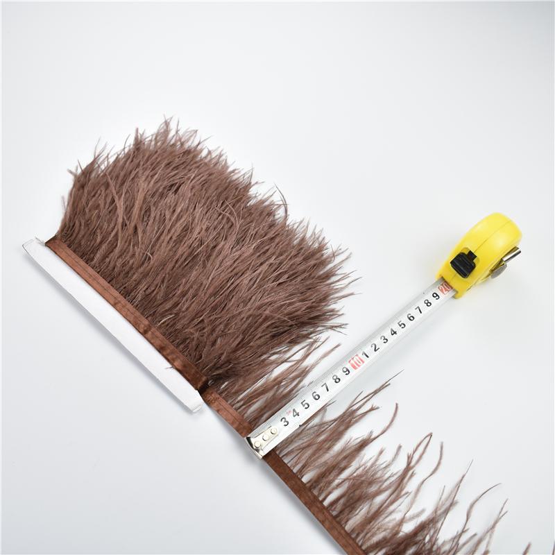 Перья1Метр Натуральная бахрома из страусиных перьев 8-10 см Цветные пушистые перья Отделка для шитья платьев Декор одежды Декор для вечеринок