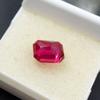 Natural Pink Ruby Loose Gemstone Emerald Cut 9.10 ct for Jewelry Making and Gem Collections