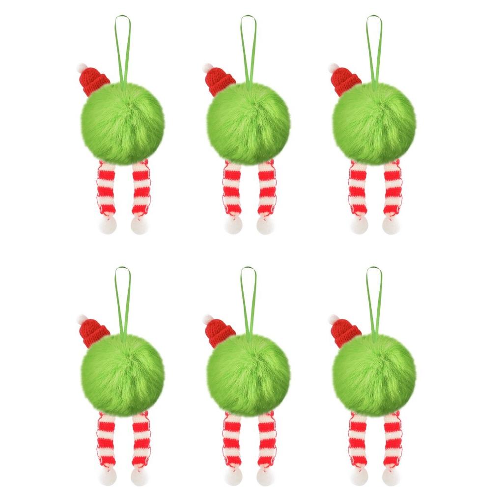 Рождественские украшения диаметром 6 см, плюшевый шар