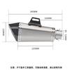 51mm Universal Exhaust Motorcycle Racing Muffler Modified Pipe for MT07 MT09 CBR500 CBR650 Z800 R25 B10 Z400 R3 R9 PCX125