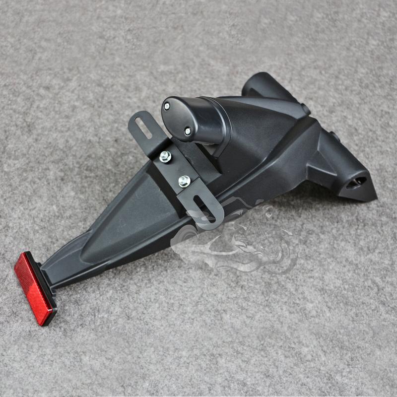 Fit For Kawasaki 2007 - 2012 Z750 Rear Motorcycle License Number Plate Light Frame Holder Bracket Z 750 2008 2009 2010 2011