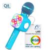 Kids Karaoke Microphone with Star Projection Light Bluetooth 5W Speaker 5 Voice Changer 6-8H Rechargeable Gift for Girls Boys