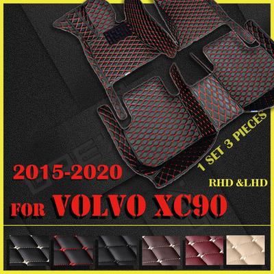Коврики в салон автомобиля VOLVO XC90 (ПЯТИМЕСТНЫЙ) 2015 2016 2017 2018 Изготовленные на заказ автоматические подушечки для ног автомобильный ковер