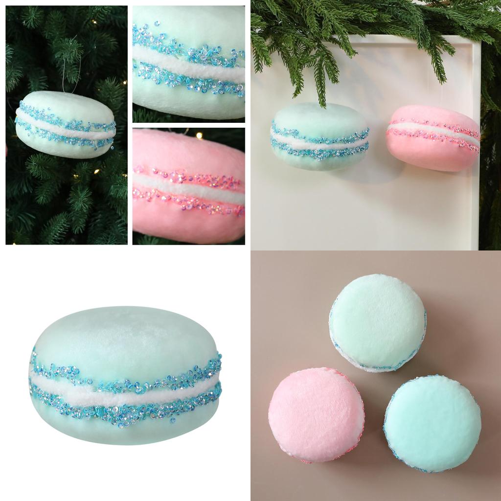 Christmas Fairy Tale Foam Macaron Ornaments For Holiday Tree Decor