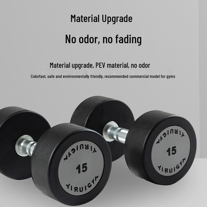 Round Head Rubberized Dumbbell