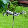 Unique Easy-assembled Lightweight Aircraft Modeling Creative Outdoor Wind Spinner Crafts for Park