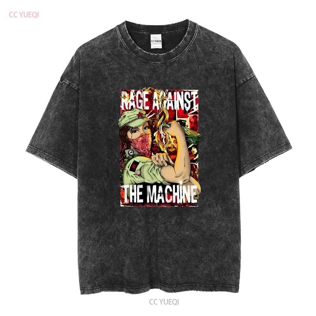 Rage Against The Machine Белая футболка J87168 с длинным или коротким рукавом винтажная стираная удобная мягкая модная унисекс с принтом