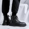Мужские роскошные модные мотоциклетные ботинки дизайнерская обувь для вечеринки ночного клуба платье ковбойские ботинки из натуральной кожи платформа до щиколотки ботильоны