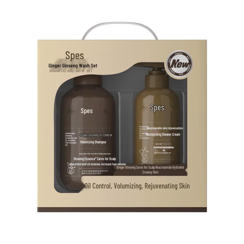 Spēs Ginger Ginseng Shampoo & Shower Gel Set