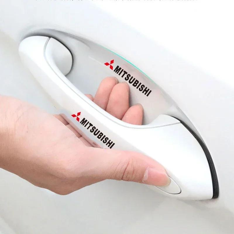Car Door Handle Protective Door Bowl Anti Scratch Sticker for Mitsubishi Lancer L200 Pajero Sport Xpander Mirage Eclipse Decal