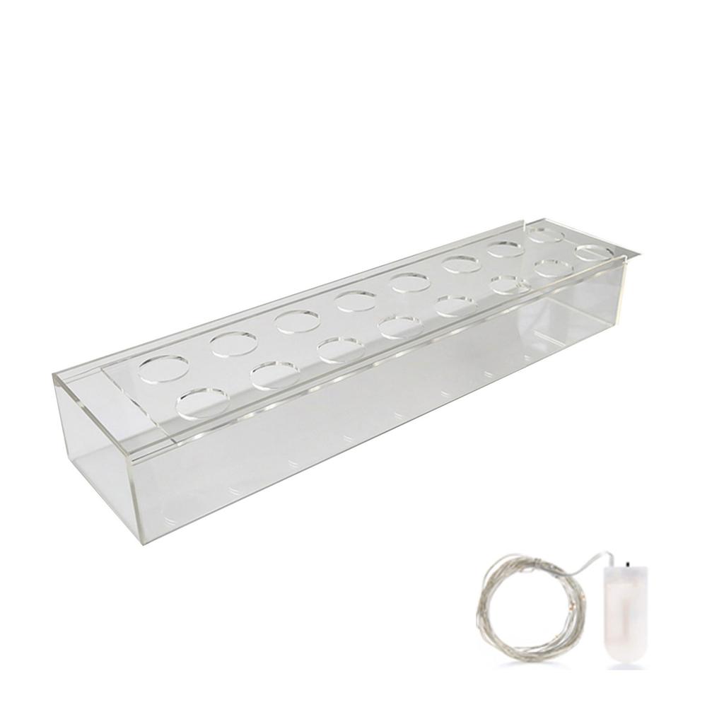 DIY прозрачная акриловая ваза для цветов, контейнер для организации цветов, домашнее украшение на день, свадебное украшение, подарок