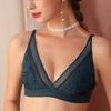 Sexy Wireless Bras for Women Ultra Thin Lace Bralette Deep V Plunge Bra
