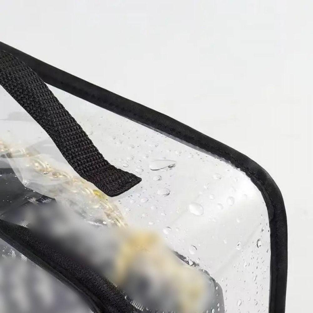 Large Capacity PVC Dust Bags Waterproof Transparent Storage Organizer Moisture-proof Portable Zipper Tote Bag Travel