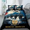 Fashion 3D War World War 2 Hot Duvet Cover Pillowcases Bedding Set, for Adult Girl Boy Bedroom DecorationGift,Birthday Gift