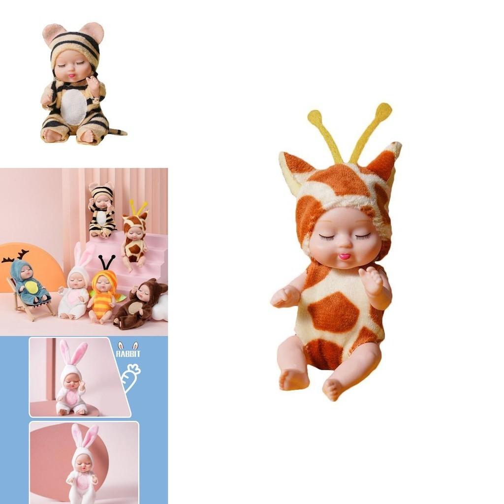 Crafted Lifelike Sleeping Newborn Baby Doll With Rotatable Limbs**