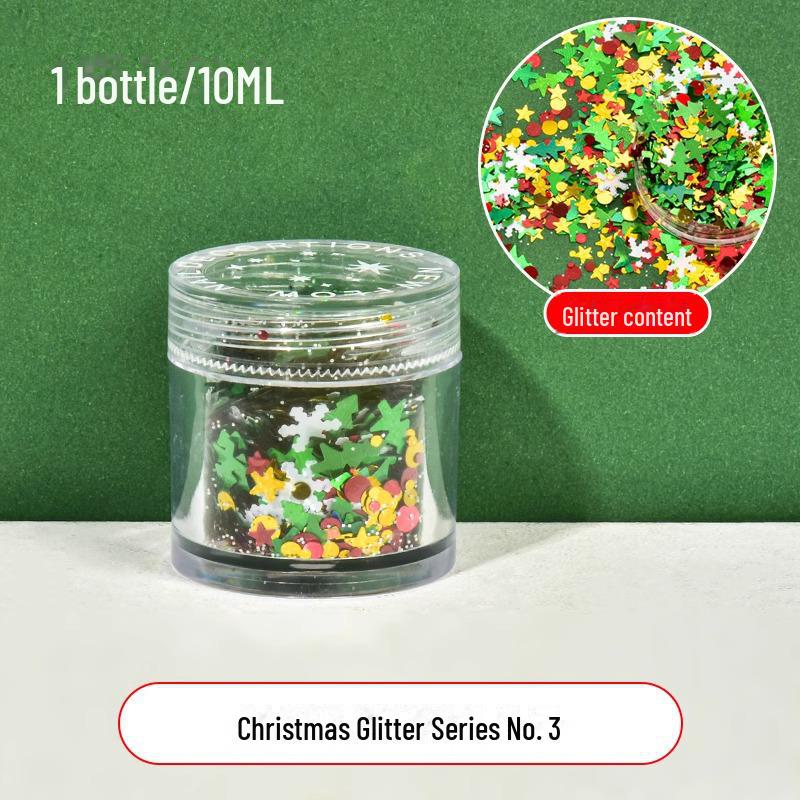 Dreamy Summer Glitter Mix: Hexagonal Sequins, Laser, and Fine Glitter In DIY Hemp Material.