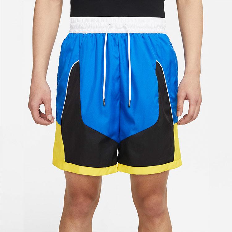 Nike Мужские тканые баскетбольные шорты Throwback, темно-синий CV1863-403