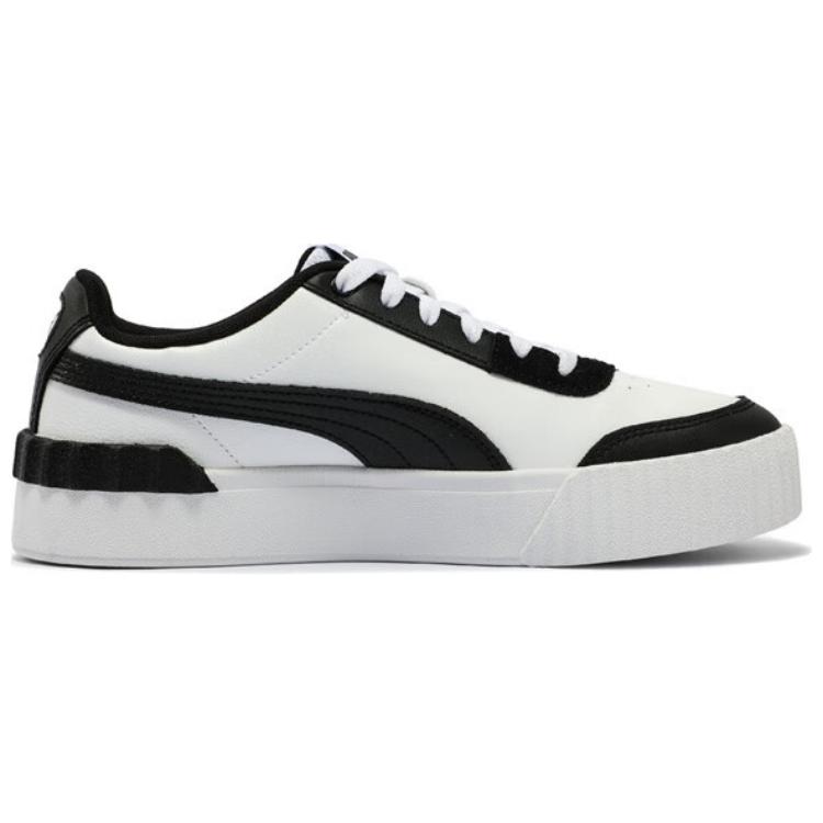 Puma Carina Lift Comfortable Versatile Low-Top Sneakers Women Sneakers White Black 373031-18