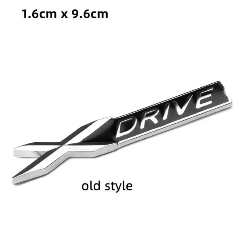 3D ABS XDrive Rear Trunk Emblem Badge Sticker Side Fender Decals Car Accessories X Drive For 3 4 5 6 7 Series X1 X3 X5 X6