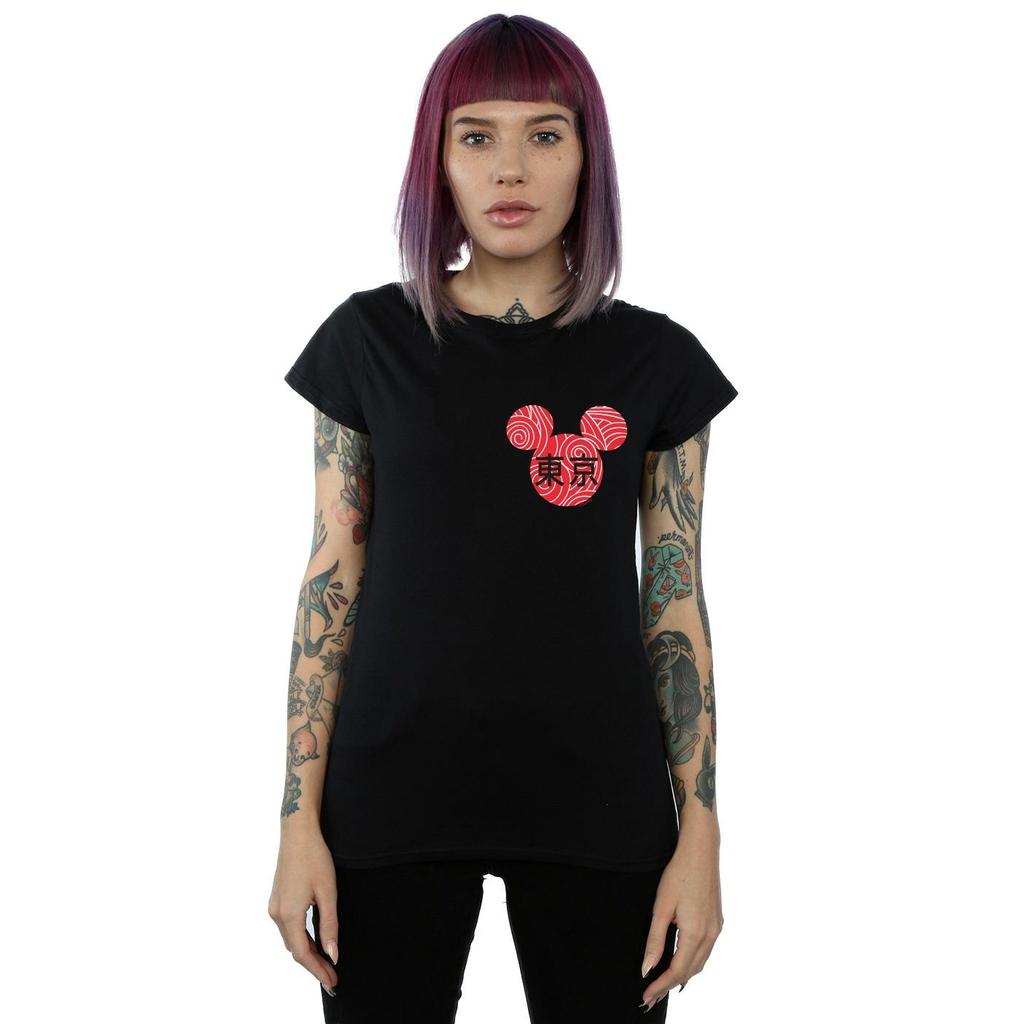 Disney Женская/дамская хлопковая футболка с символом Микки Мауса