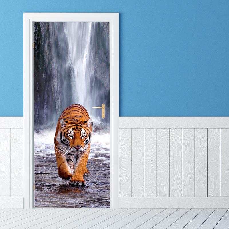 Дверь наклейка на дверь самоклеющиеся обои 3D Diy ремонт водонепроницаемый плакат спальня новый