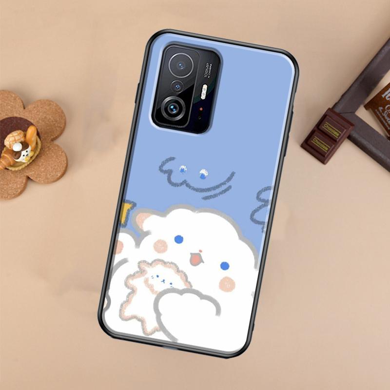 Милые Мишки Зайчик Масляная живопись Чехол Для Xiaomi 14T 11T 12T 13T Pro 13 14 Ultra POCO X7 Pro X3 X5 F3 F5 F6 M6 X6 Pro Чехол