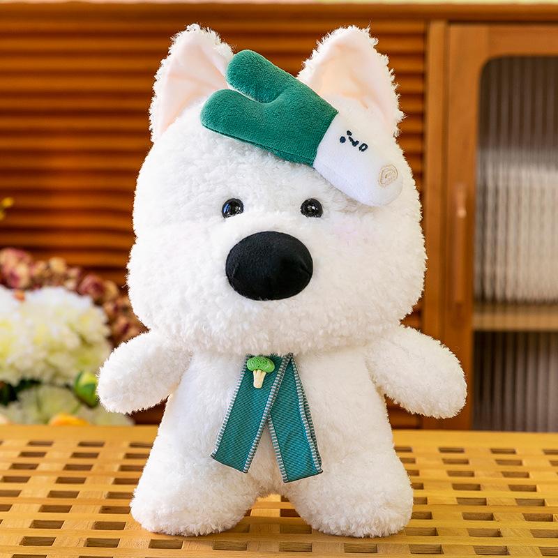 Новые аксессуары Вест-хайленд плюшевая игрушка шляпа собака лук-порей декоративная кукла кукла кукла дети хлеб собака кукла