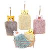 Kitchen and Bathroom Hand Towels Hanging Chenille Absorbent and Quick-drying Cartoon Cute Towels Household Cleaning Towels