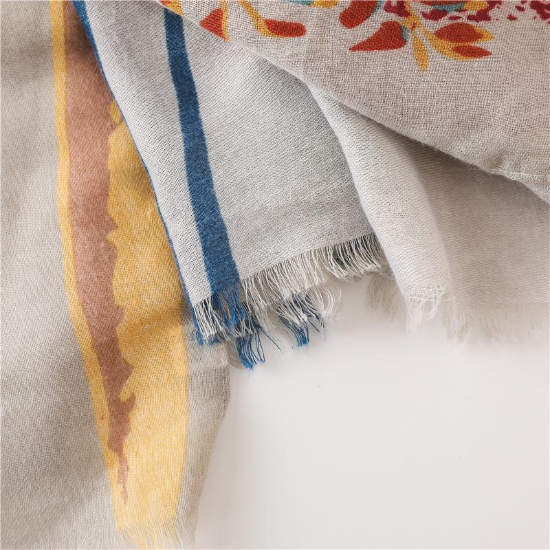 Elegant Women's Scarf - Lightweight, Long Versatile Shawl for Casual Outings, Warm and Windproof