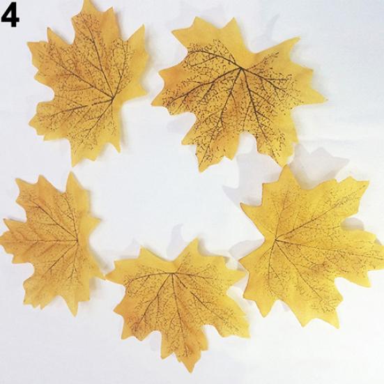 100 шт. осенние листья свадебные осенние украшения из кленового листа для вечеринки