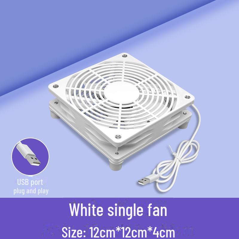 Бесшумный USB 5 В 12 см осевой вентилятор охлаждения для радиаторов, маршрутизаторов, корпусов и телевизионных приставок